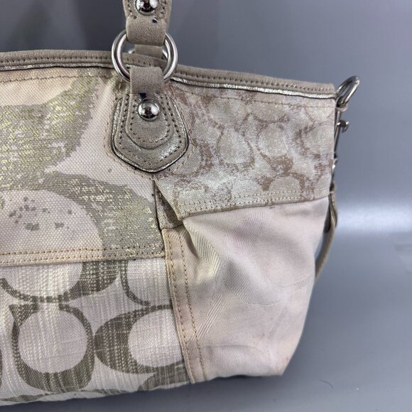 Authentic COACH # 16732 Poppy Patchwork Rocker Tote Satchel /Shoulder Bag - Picture 7 of 14